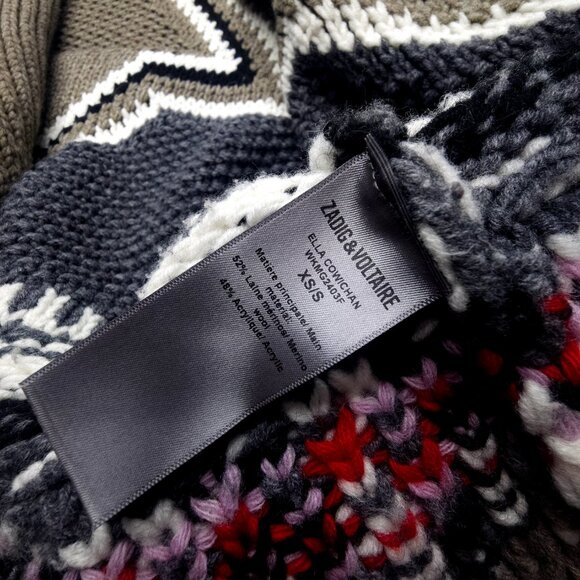 Zadig & Voltaire Ella Cowichan Cardigan XS / S - Picture 9 of 11